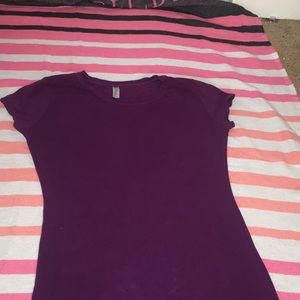 Plain purple shirt